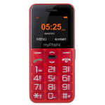 myPhone | Hello Easy | Punane | 1,77  | TFT | 24 MB | 32 MB | &Uuml;ks SIM | Bluetooth | P&otilde;HIKAAMERA resolutsioon 0,3 MP | 1000 mAh