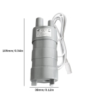Sukelpump IP68 Veekindel DC 12V 15W K&otilde;rge t&otilde;stek&otilde;rgusega Pump Harjadeta Mootor Kulumiskindel Keraamiline V&otilde;ll Karavani Matkaauto jaoks EU h&otilde;be