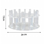 Akr&uuml;&uuml;l Kooki Esitluslaud &Uuml;mmargune Koogialus 30cm Pulmapidu Ise Tee Lillep&auml;rja Kaunistus Magustoidualused L&auml;bipaistev Koogialus T&ouml;&ouml;riistad