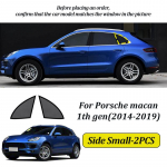 LINNUNU For Porsche macan 2014--2026 Magenetic Car Sunshade Windshield Curtain Side Window Sun Shade accessories UV Protect 2th Side Small-2PCS
