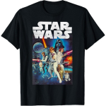 Star Wars Vintage Osat&auml;itjate Plakati Disainiga T-s&auml;rk Disney+ S mitmev&auml;rviline