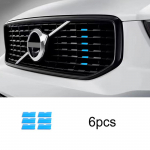 jaoks volvo xc60 s90 xc40 xc90 v40 s60 v60 v90 v60CC V90CC RD spordiversioon Hiina ruudustiku kolmev&auml;rviline riba dekoratiivne autokleebis v60cc helesinine v&auml;rv