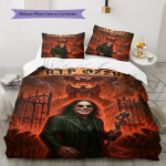 Ozzy Osbourne Muster Voodipesu Tekikomplekt Tekikate Padjap&uuml;&uuml;r Kodukaunistus Kingitus (1 * tekikott + 2 * padjap&uuml;&uuml;ri, ilma s&uuml;damikuta) 135x200cm