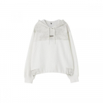 Lap Metal Decoration Color Line Hoodie Ar1ct222 CH (charcoal)/FF