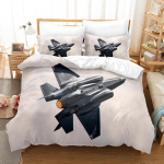 3D Lennukiga Voodipesukomplektid Tekikott Komplekt Padjap&uuml;&uuml;ridega &Uuml;heinimese T&auml;iskasvanu Queen King Voodiriided Voodipesu EU Single(135*200cm)3pcs