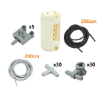 MOC tellised Tehnilised osad Pneumaatiline pump V&auml;ike (6L) V2 tugevdatud silindriga 47225 19478 4697 &Uuml;hilduv 8800 klotsiga white