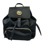 Versace logo klapiga suletav nailonist seljakott Naiste seljakott Must 1002876-1A02155-1B00V Basic Set (Bag+Dust Bag)