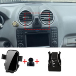Autos&otilde;iduki mobiiltelefonihoidik Mercedes Benz ML M W164 ML350 2006~2011 AMG jaoks 360 GPS-i kronstein Navigatsioonialus Autotarvikud