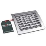 Grille d'a&eacute;ration - KOTARBAU - 150 x 150 mm - Verrouillable - Moustiquaire - Plastique satin
