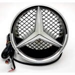 Autokleeps Auto Esiv&otilde;re T&auml;he Embleem LED-valgustusega Logo Valge Sinine Punane Valgus Mercedes Benz W205 C E R ML GL GLA CLA C jaoks Glowing blue