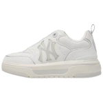 MLB Slip Resistant Abrasion Resistant Low top Skateboard Shoes Unisex White 3ASXCHV4N-50WHS 44