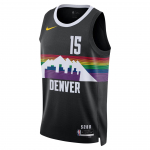 Nike &times; NBA Denver Nuggets FW25 2025-26 Hooaeg City Edition 15 Pehme Mugav &Uuml;mmarguse Kaelusega Kampsun Korvpallivorm Meeste vorm HM5979-011 3XL