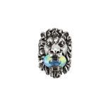 Gucci Vintage Web Iridescent Crystal L&otilde;vipea Moodne Ehtekunst Retro Kulunud L&auml;ikiv S&otilde;rmus Unisex Ehted Pallaadium 402763-J3F42-8162 13