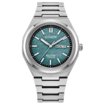 CITIZEN Eco Drive 100m Veekindel Valgusj&otilde;uline Kvartsliikumine Super Titaanist Rihmaga K&auml;ekell AW0130-85X Green Dial
