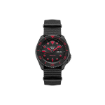 SEIKO mehaaniline liikumine Nailonrihmaga K&auml;ekell Meeste Kellad Must sihverplaat SRPD83K1 Black Red