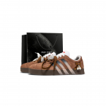 Adidas Vl Court Classic Synthetic Leather, Split Cow Leather Low top Skateboard Shoes Women's Brown JS3003(Team1517-SBOX) 36⅔