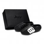 Adidas Originals AdiFOM IIInfinity Mules Quiet Abrasion Resistant Closed Toe Slippers Unisex Black Silver IG6969(Team80-S-BOX) 38