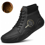 Veekindlad Nahast Meeste Saapad Talvised Karusnahaga Super Soojad Lumesaapad Meeste Talvised Vabaajajalatsid Tossud K&otilde;rge &uuml;laosaga L&auml;&auml;ne poolsaapad 38