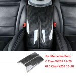 2 tk Auto keskmise k&auml;etoe karbi viimistluskate ABS s&uuml;sinikkiud/Klassikaline must Mercedes-Benz C E GLC klassile W213 W205 X253