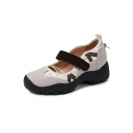 Kvaliteetsed Moodsad Naiste Lamedad Kingad &Uuml;mara Ninaga Madalad Kingad Vabaaja Hingavad Slip-on Lamedad V&auml;litingimustes Naiste Mary Jane Kingad 35 beež