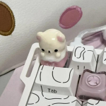 Rilakkuma klahvikorgid Armas l&otilde;&otilde;gastuv karu K&auml;sit&ouml;&ouml;kahvikork magnetl&uuml;litiga mehaanilistele klaviatuuridele &Uuml;lim laua seadistuse p&otilde;hiline element gray
