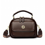 Naiste crossbody kott eemaldatava &otilde;larihmaga, neutraalne k&auml;ekott, lukuga k&auml;ekott, sobib igap&auml;evaseks, vabaaja, t&ouml;&ouml;le k&auml;imiseks 23*7*16.5cm tumepruun v&auml;rv