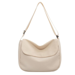 L&otilde;uendist Postimehe kott Naiste Crossbody kott Lihtne &otilde;lakott, klapiga riidest kott Suure mahutavusega kott one size elevandiluuvalge