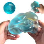 Aeglase taastumisega stressileevendus Tugev sensoorne m&auml;nguasi lastele ja t&auml;iskasvanutele, Pehmed suhkru stressipallid Fidget m&auml;nguasjad klassiruumi ja kontori jaoks blue