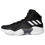 Adidas Pro Bounce 2018 keskmise k&otilde;rgusega pehmendusega vastupidavad korvpallijalatsid Meeste Must Valge FW5746 46.5 must