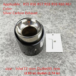 1 tk Mini Cooper F54 F55 F56 F57 R60 R61 F60 R55 R56 R57 R58 R59 S JCW jaoks S&uuml;sinikust Summutiotsik Auto Tarvikud