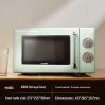 QuanChu Retro Multifunktsionaalne Mini Mikrolaineahi p&ouml;&ouml;rdaluse ja valguslaine tehnoloogiaga