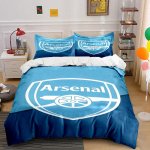 Arsenal logo kahuriga. Voodipesukomplektid Tekikotikomplektid Tekikotid Padjap&uuml;&uuml;rid(1 * Tekikott 2 * Padjap&uuml;&uuml;ri (tekk ei kuulu komplekti)) 135x200cm