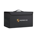 Auto pagasiruumi organiseerimiskast Suure mahutavusega kokkupandav hoiukott Porsche Cayenne Panamera Macan 911 718 Taycan Boxster Cayman 918 jaoks black