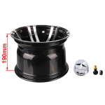 ATV Gokart 10-tollised alumiiniumisulamist rattarummu veljed Eesmine 20X7-10 21X7-10 23X7-10 Tagumine 20.5X10-10 22X10-10 20X10-10 Rehv black