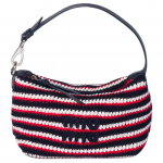 Miu Miu tikitud logoga kangast kott Naiste kott Sinine 5NE841_2IH7_F059F Basic Set (Bag+Dust Bag)