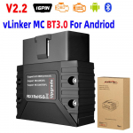Vgate vLinker MC+ ELM327 OBD skanner Veakoodilugeja OBDII koodiskanner Auto mootoritulede kontrolli jaoks iOS/Android diagnostikavahend VLinker MC BT 3.0