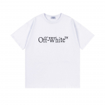 Off-White 2026 Kevad/Suvi Uued Suurte T&auml;htedega Prinditud Mustriga &Uuml;mmarguse Kaelusega Kapuutsiga L&uuml;hikeste Varrukatega Meeste ja Naiste T-s&auml;rgid S