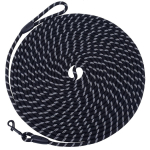 Eriti pikk 30 meetrit koerarihm Pehmendatud nailon Helkuriga jalutusn&ouml;&ouml;r Plahvatuskindel Hammustusvastane Omadused Prinditud V&auml;ikesed Suured Koerad (Black,4.5m *1.2cm) must