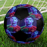 1 tk CR7 Jalgpall Suurus 5 Sisejalgpall Moodne V&auml;rviline Tagahoovi M&auml;ng - Suurep&auml;rane Spordif&auml;nnidele Kingitus HE22