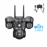 15MP WiFi/4G kaamera kolme objektiiviga IP-kaamerad 8K HD &ouml;ise n&auml;gemisega videovalve liikumise tuvastamine 360&deg; monitor nutika kodu kaitse CCTV WiFi Camera