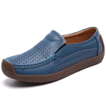 Ehtne Nahk Naiste Vabaaja Jalan&otilde;ud Vabaaja Tossud Naiste Luksusbr&auml;ndi Slip-on Loaferid Naiste Pehmed Mokassiinid Zapatos De Mujer 42 gray