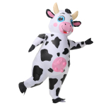 T&auml;iskasvanute t&auml;ispuhutav lehmakost&uuml;&uuml;m, naljakas t&auml;ispuhutav looma lehmakost&uuml;&uuml;m Cosplay peole, j&otilde;uludeks, Halloweeni paraadiks, karnevaliks, festivaliks One Size