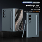 Samsung Galaxy Z Fold 8 laia &auml;ri kaitse&uuml;mbrise jaoks, millel on pliiatsihoidja, keskmise liigendi kaitse ja karastatud kile Galaxy Z Fold 8 Wide roheline