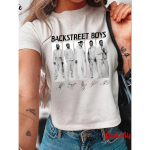 2026 Backstreet Millennium Tour Albumitr&uuml;kiga l&uuml;hike topp Ikooniline kaup Sobib kontsertideks F&auml;nni&uuml;ritusteks Vabaaja kandmiseks Nostalgiline kingitus BSB f&auml;nnidele Masin S valge