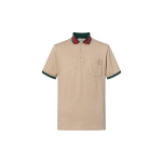 GUCCI SS22 Polo S&auml;rk Meeste Pruun 701735-XJELJ-2219 M-No Original Gift Bag Or Gift Box pruun