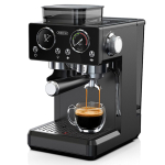 Espressomasin Hibrew H20 Integreeritud jahvatiga, PID temperatuurikontrolli, kahe CPU &uuml;hilduvuse ja piimavahustusega, Must