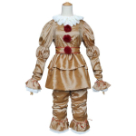 Autentne Pennywise'i Cosplay Kost&uuml;&uuml;m Lastele Stephen Kingi It Klouni &Uuml;likond Halloweeni Peoks 140 kuldne