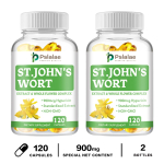 Pslalae - St. Naistepuna ekstrakti kapslid - 900 mcg h&uuml;peritsiini - emotsionaalse tervise jaoks 120*2