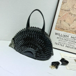 Stiilne siilikujuline nahast crossbody kott naistele, ainulaadne loomakujundus, v&auml;ike statement &otilde;lakott, kohvipruun Black black