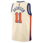 Nike Jalen Brunson New York Knicks City Edition Meeste Nike NBA Swingman S&auml;rk HM5989-123 2XL beige